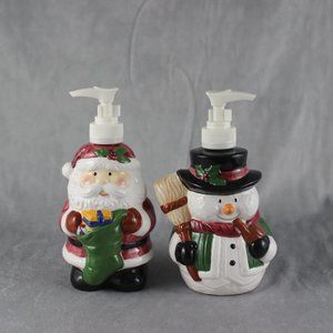 Christmas Soap Dispenser Set
